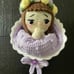 hidden flower boquet girl Crochet Doll