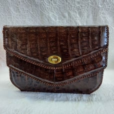 Vintage British Hong Kong Alligator Hand