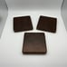 Handcrafted Wooden Coasters, Set of 3