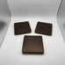 Handcrafted Wooden Coasters, Set of 3