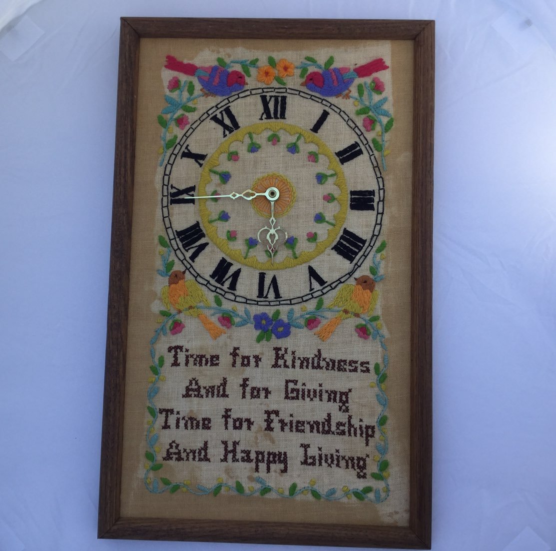 Needlepoint Wall Clock