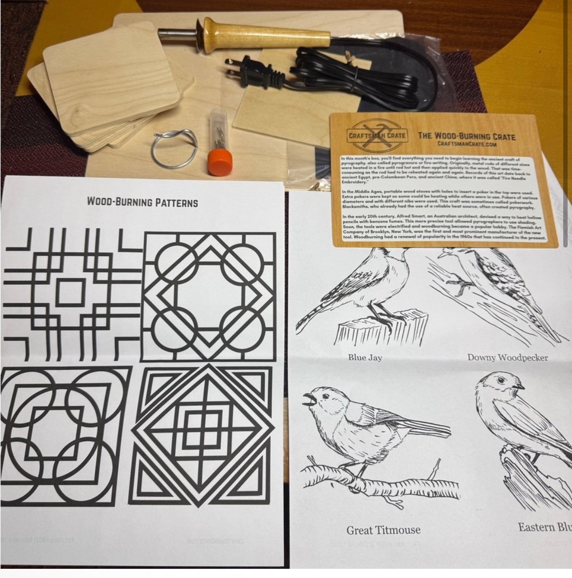 Wood burning kit