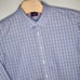 Untuckit Men's Dress Shirt Wrinkle Free Blue Plaid Size XXL Tall Long Sleeve