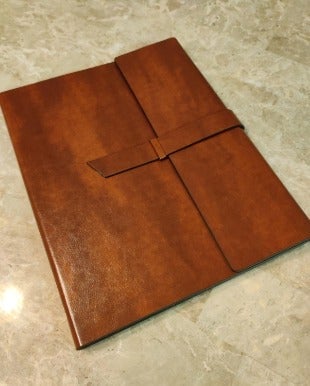 New Leather Padfolio Portfolio Folder – Slim Portfolio Folio Organizer Holder