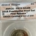 2016 S Reagan 1 Presidential Proof Set First Release ANACS Certification #115