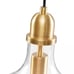 HAMPTON HILL Auburn 1 Gold/Clear Pendant Light