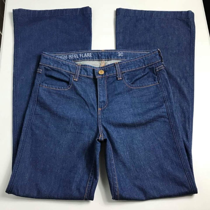 J. Crew Blue High Heel Flare Jeans Sz 30