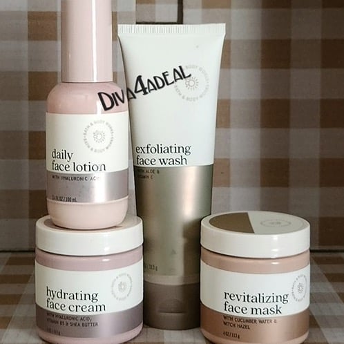 Bath & Body Works Wellness 4PC Facial Products For Women