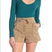 A.L.C. Kyle Lace up fly Khaki Tan Shorts sz 4