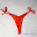 New! Zulu & Zephyr Free People Tie Curve Brief Bikini Bottoms orange red, size 2