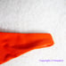 New! Zulu & Zephyr Free People Tie Curve Brief Bikini Bottoms orange red, size 2