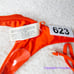 New! Zulu & Zephyr Free People Tie Curve Brief Bikini Bottoms orange red, size 2
