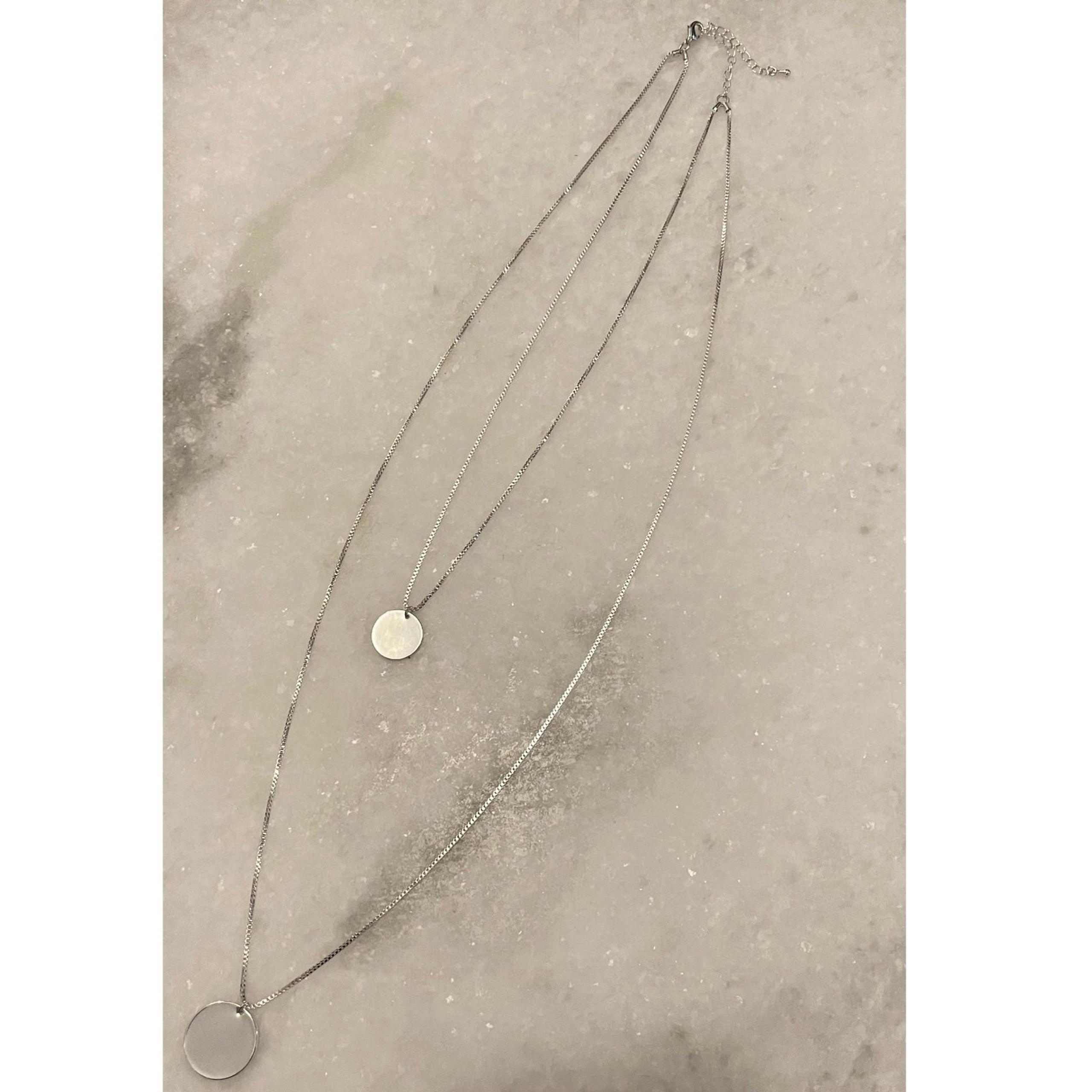 Double Layer Circle Necklace