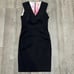 TED BAKER Black Bodycon V-neck Dress