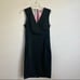 TED BAKER Black Bodycon V-neck Dress