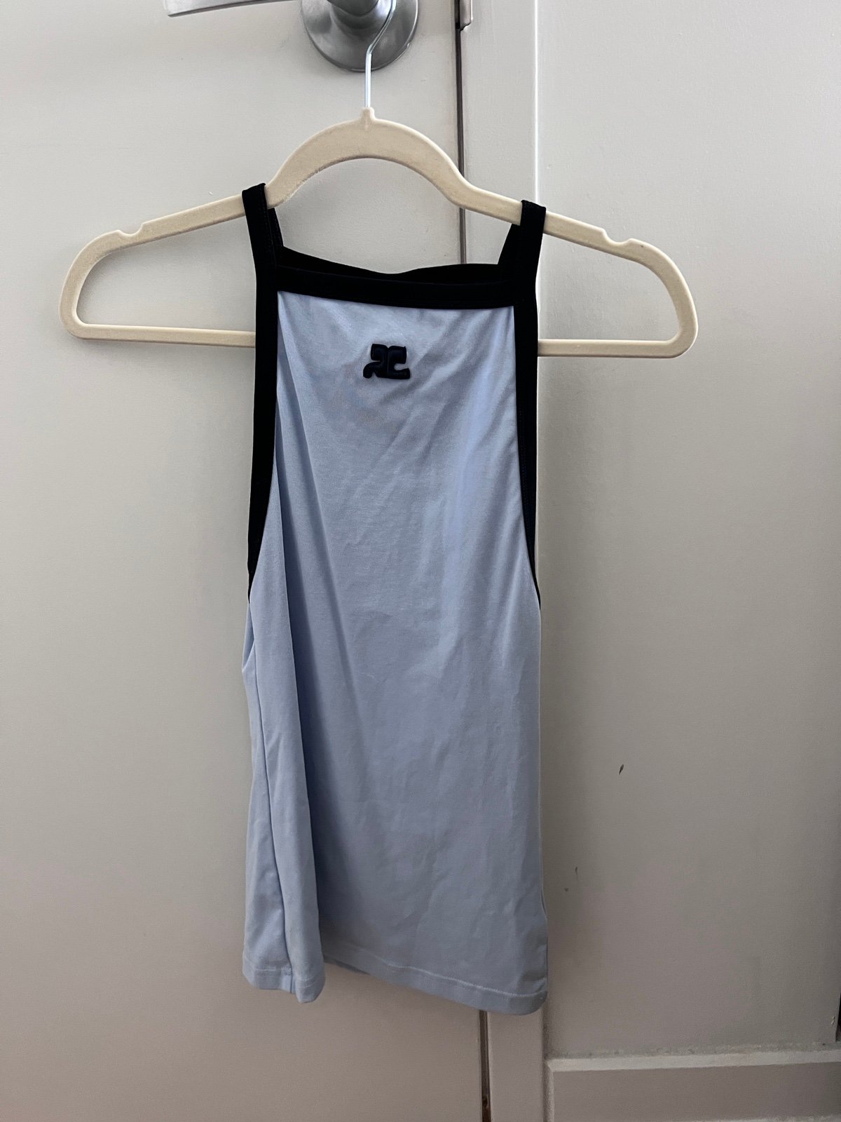 Blue Patch Tank Top by Courrèges on Sale