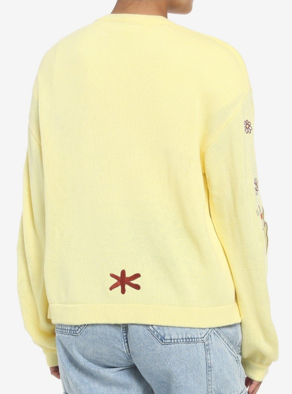 Pompompurin Flower Embroidered Girls Cardigan sz SM shops