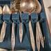 Oneida Community Morning Rose Flatware Set 66 pcs Plus Case