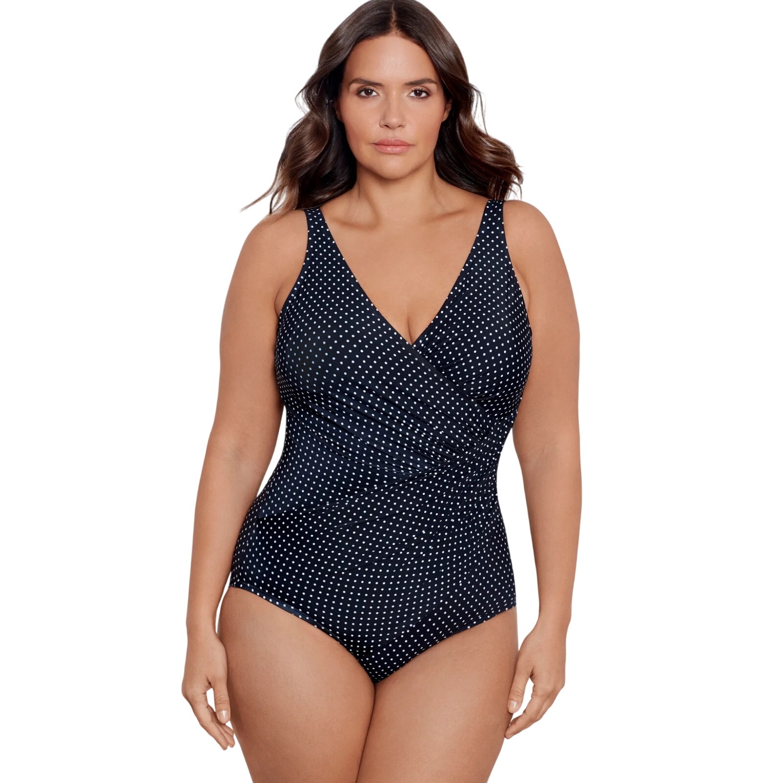 Miraclesuit Swimsuit One Piece 18 Oceanus Midnight Blue Padded Ruched NWT