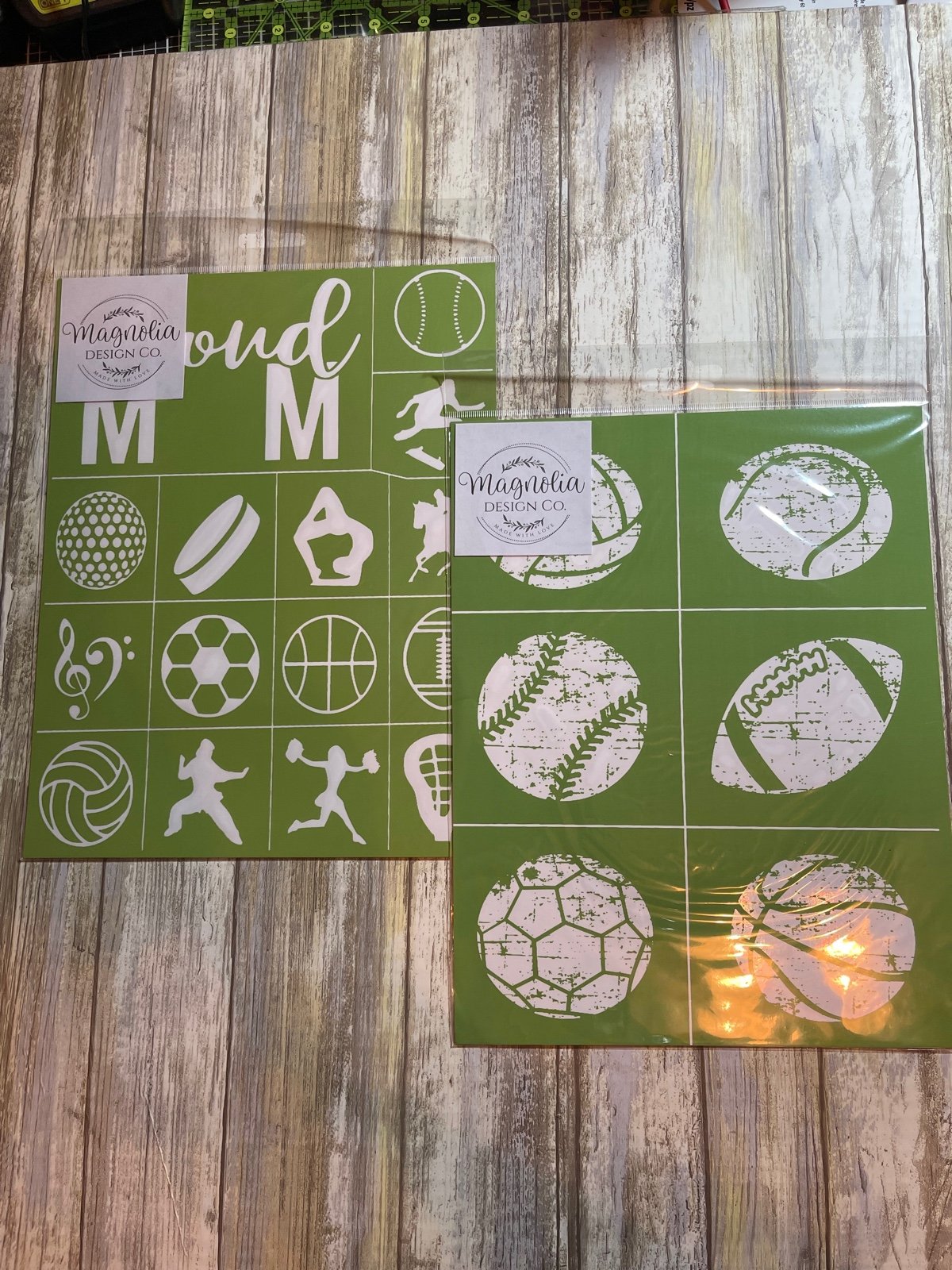 Magnolia Designs sports bundle stencils