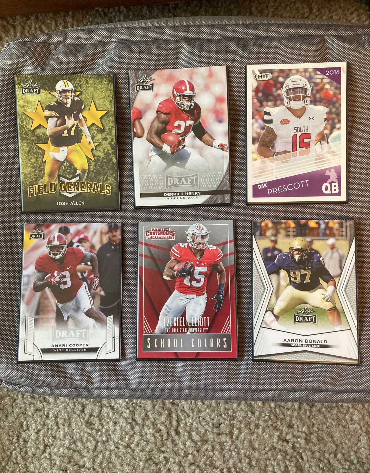 Collegiate Draft Year Josh Allen, Derrick Henry, Dak Prescott, Amari Cooper, Eze