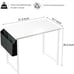 Student Kids Study Writing Table, 32 Inch Modern Mini Laptop PC Computer Desks