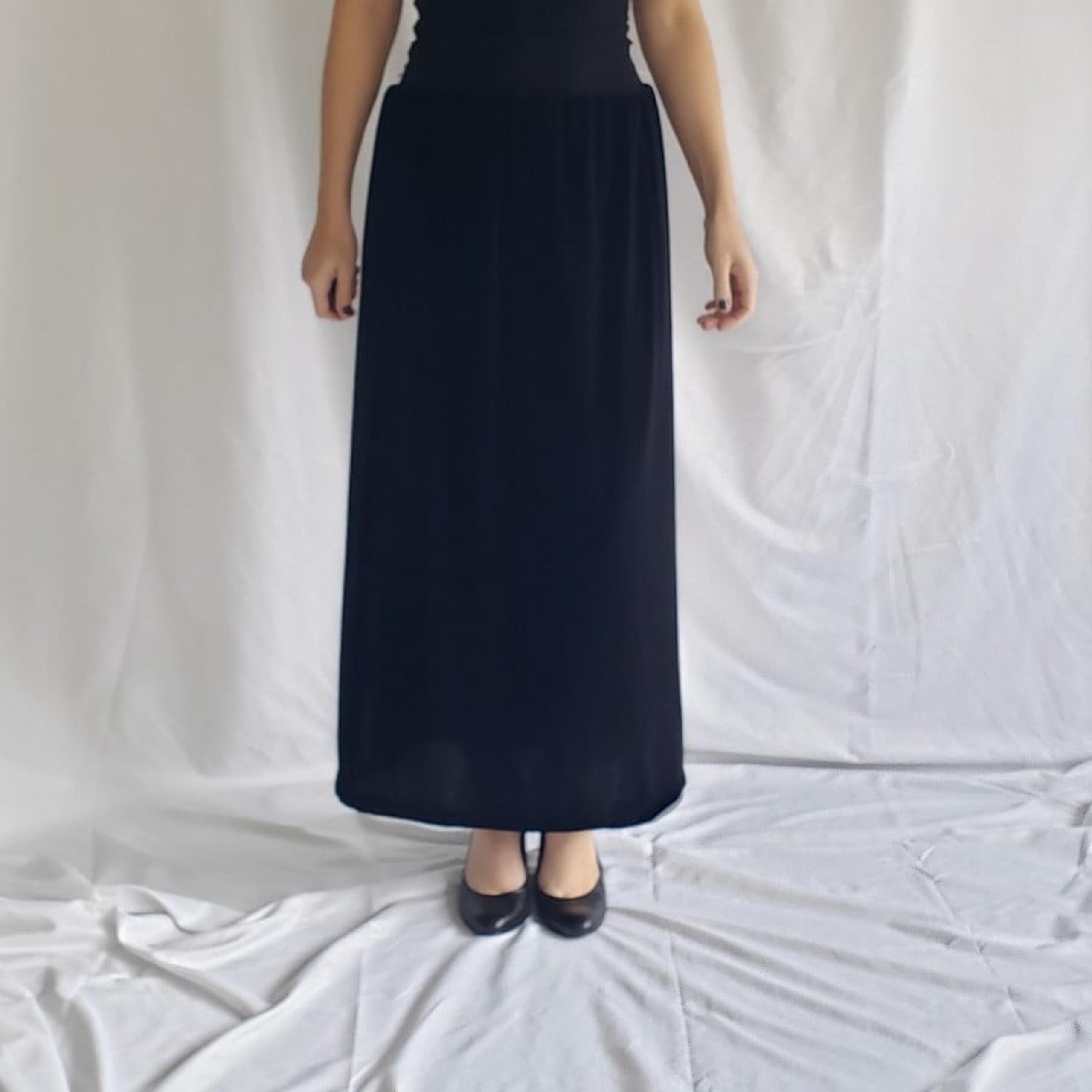 Dressbarn Black Velvet Maxi Skirt