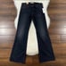 7 For All Mankind Luxe Vintage Black Dojo Trousers Denim Jeans