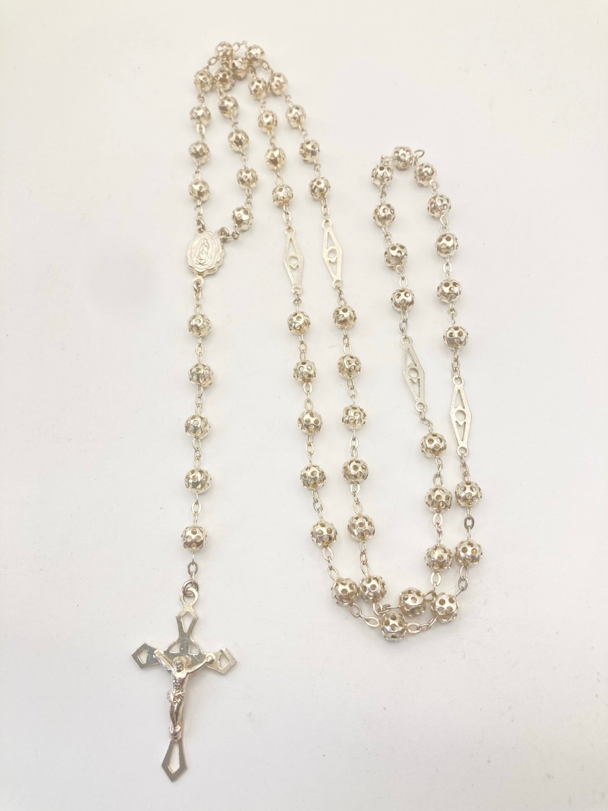 925 Mexico MJ122 sterling silver rosary