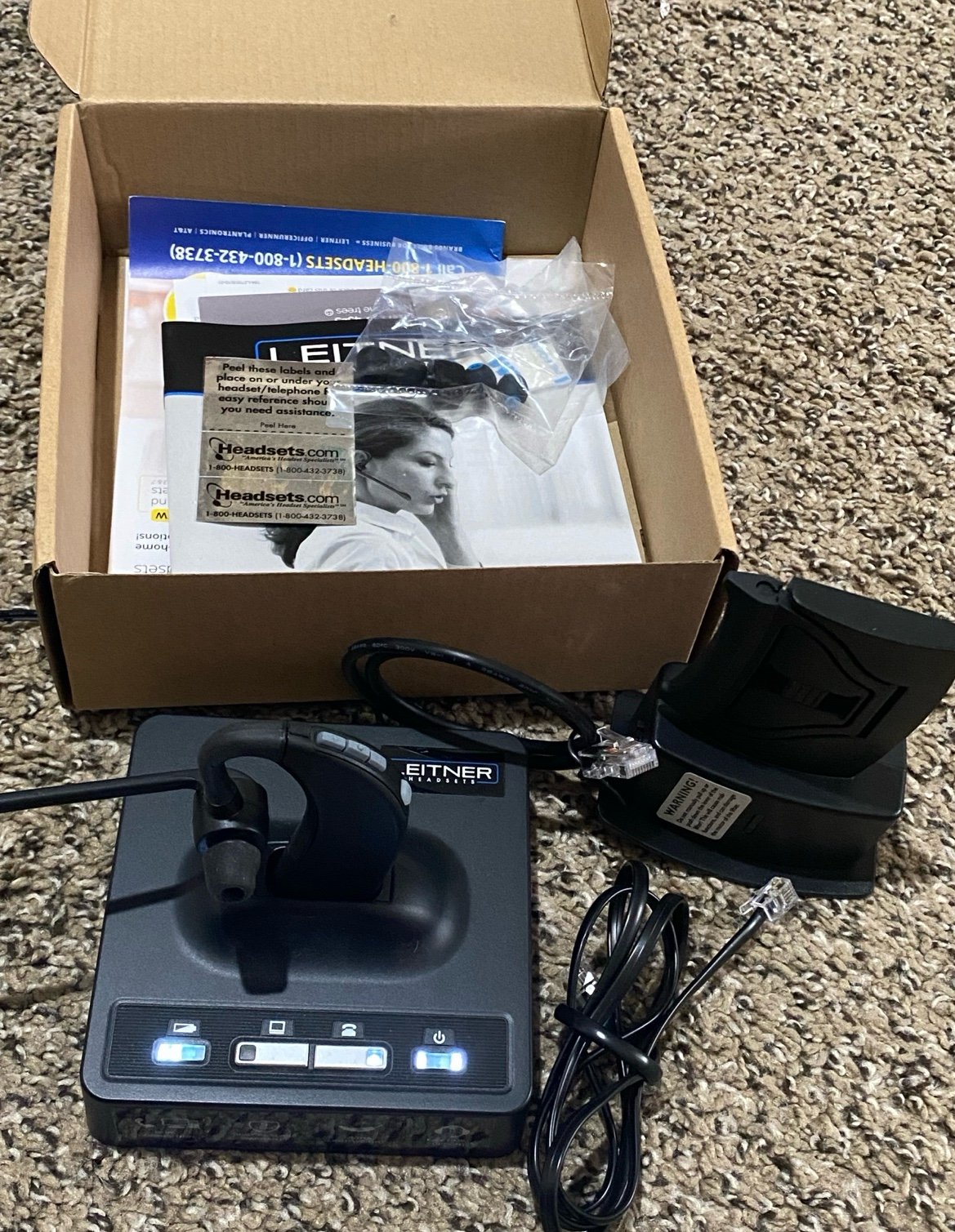 Leitner LH280 | Wireless Office Headset w/ Microphone Telephone Headset