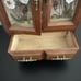 Vintage Wooden Wardrobe Style Jewelry Box Music Drawer, Spinners /ring Slots