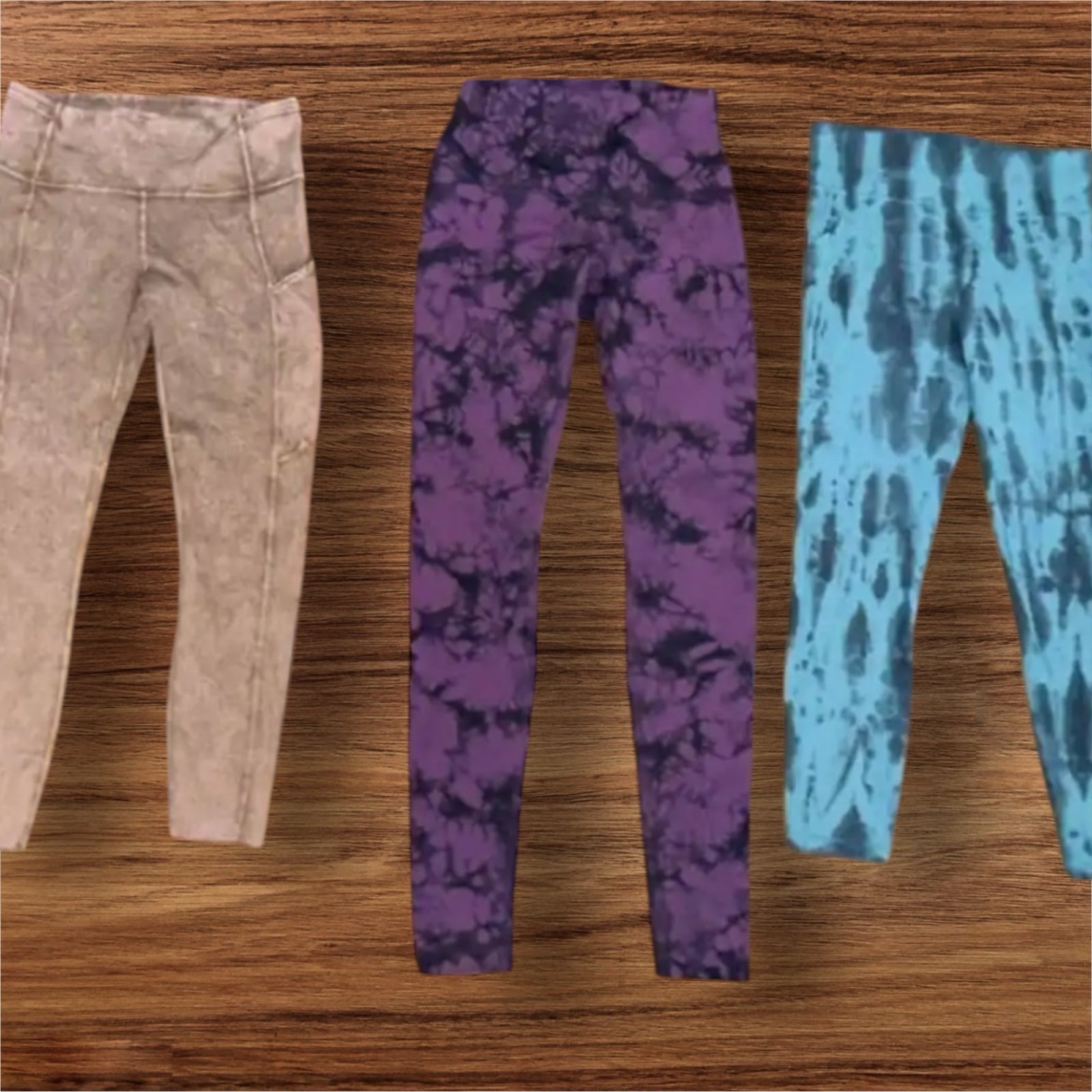 3 pair of lululemon size 8 excellent condition
