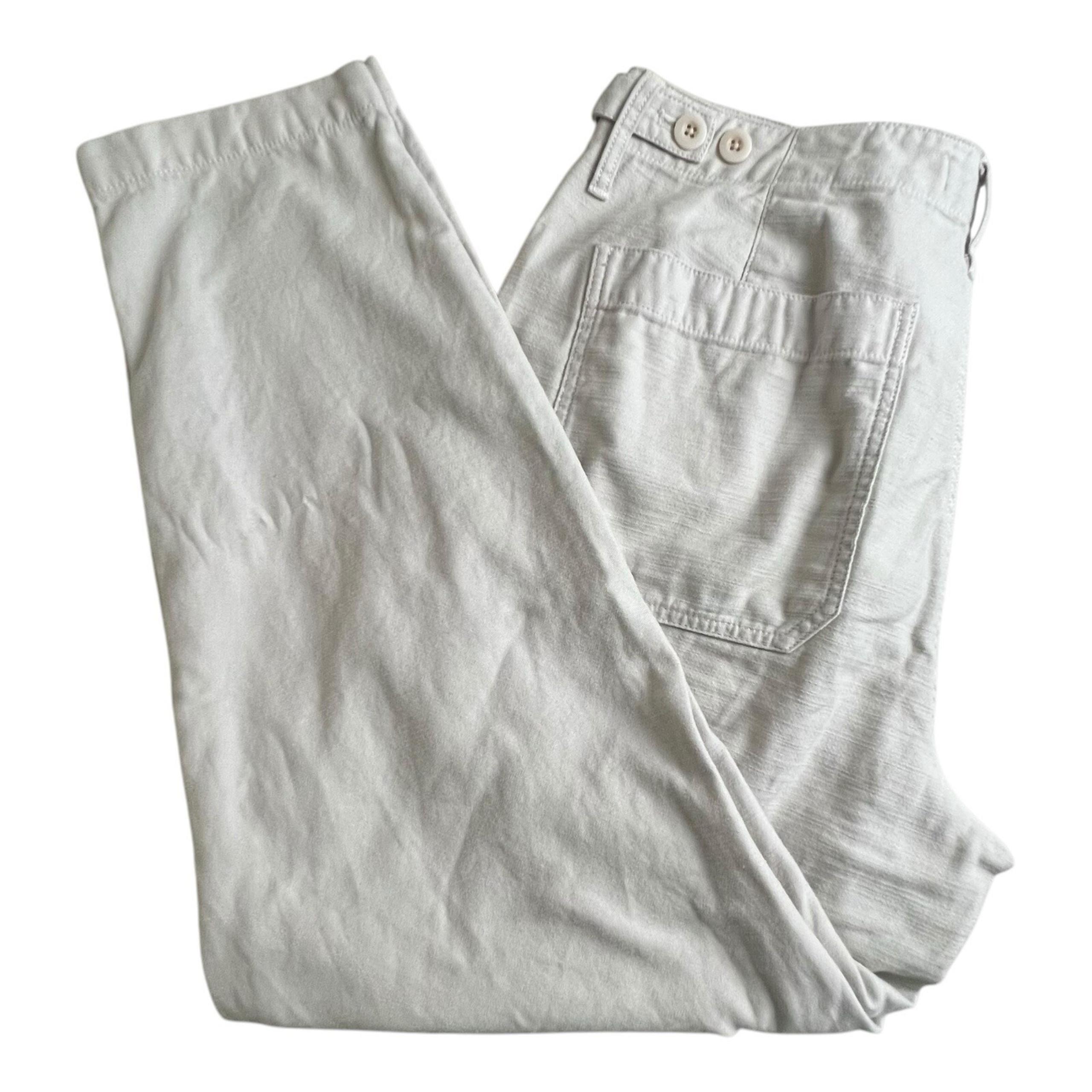 Madewell Womens 30 Tall Griff Tapered Fatigue Cargo Pants Beige High Rise #NF700