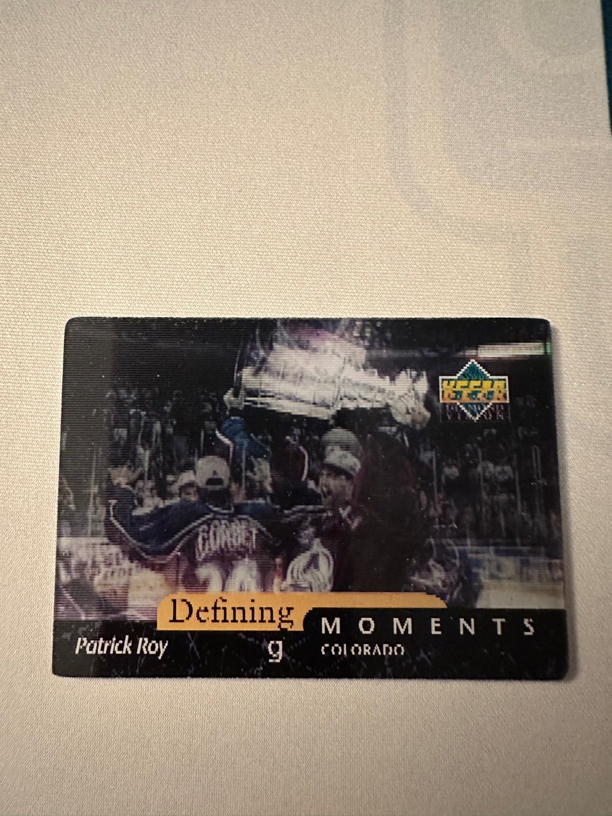 1997 Upper Deck Diamond Vision Patrick Roy Defining Moments