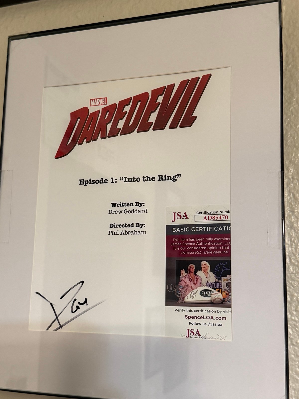 Signed Charlie Cox Daredevil