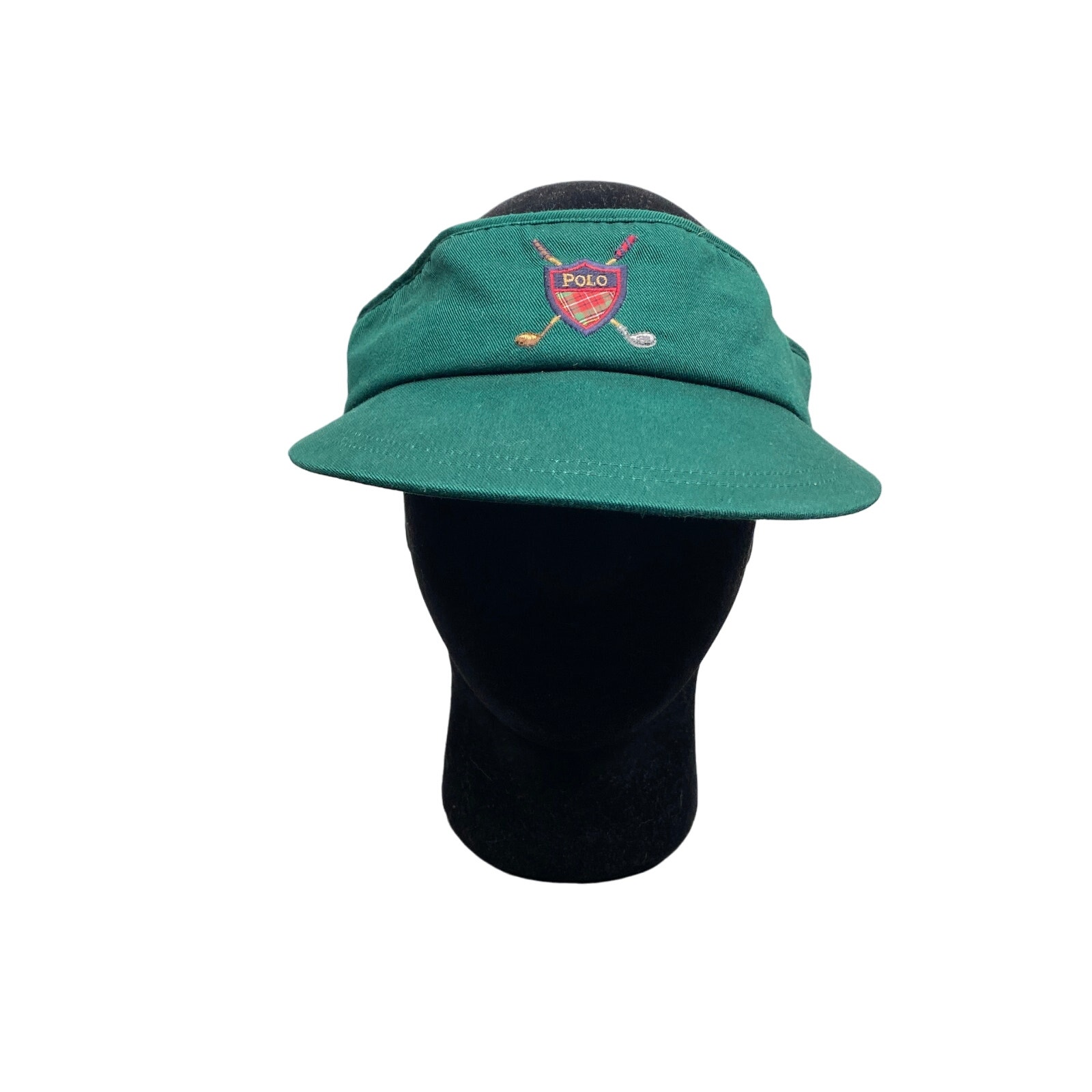 Vintage Polo Ralph Lauren Golf Crest Visor Hat Adjustable