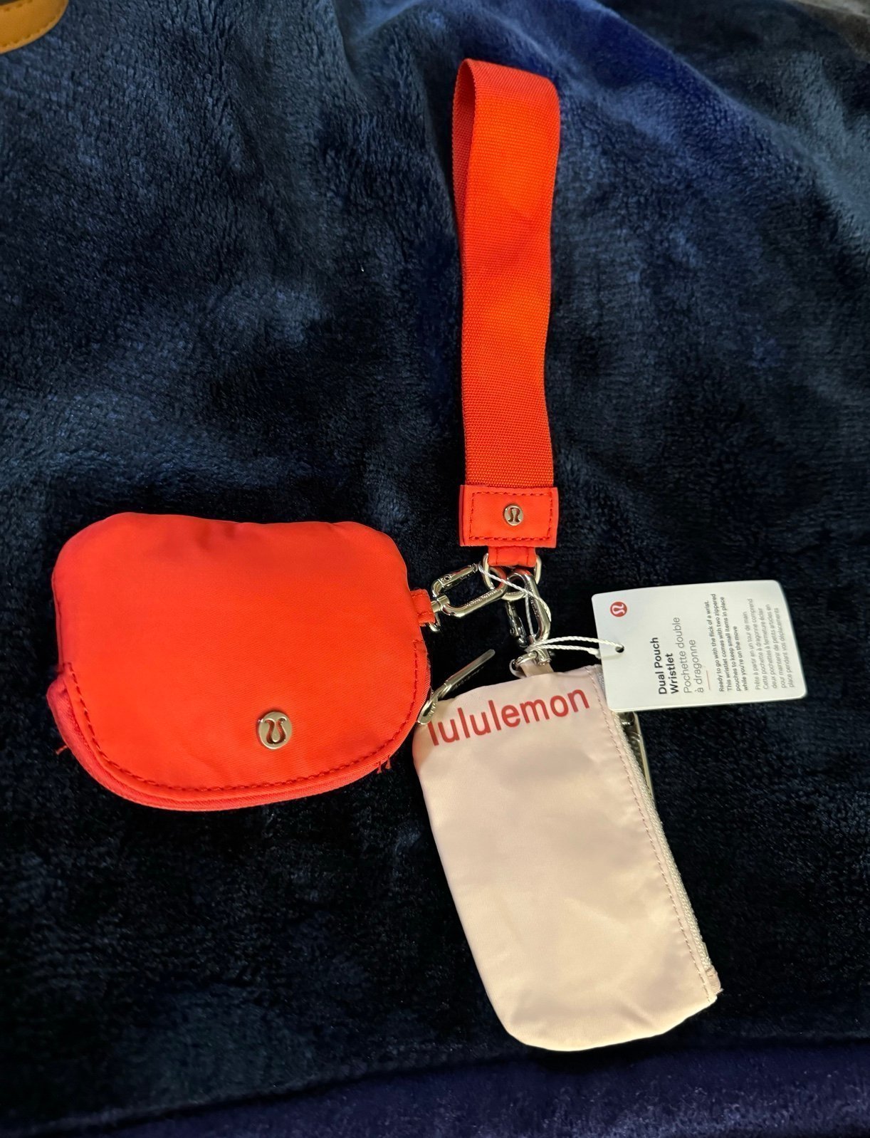 Lululemon Dual Pouch Wristlet, keychain