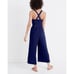 Madewell Smocked Button-Front Crop Jumpsuit Size 0
