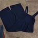 Madewell Smocked Button-Front Crop Jumpsuit Size 0