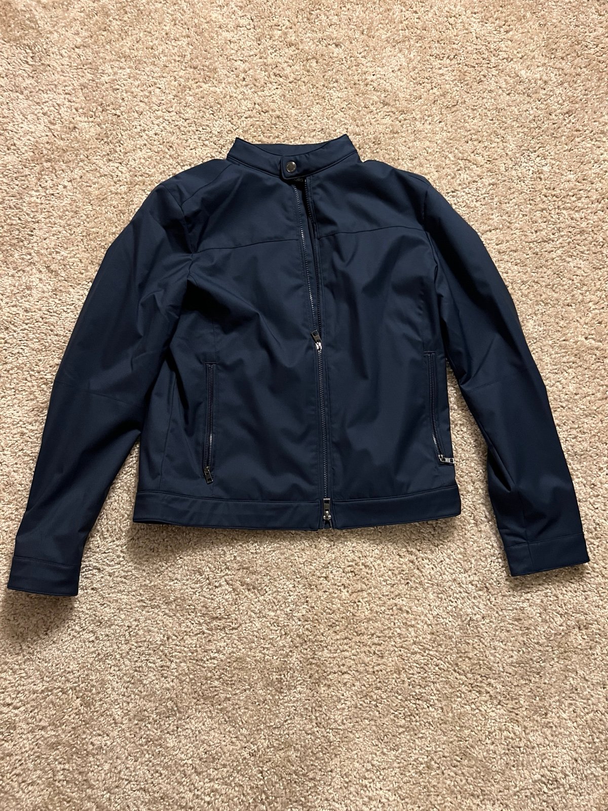 Michael Kors navy mens medium bomber jacket