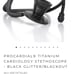 Black Glitter MDF Stethoscope