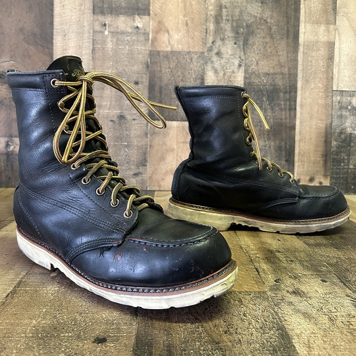 Thorogood 804-4378 American Heritage Black Steel Toe Work Boots Mens 11 D