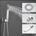 Polished Chrome Shower System 10 Inch Luxury Rain Mixer Shower Combo Set