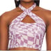 Superdown Moira Cross Over Top Purple and White Size Medium