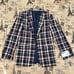 IZOD NWT! Boy'S 408 Navy Blue /Cream Plaid Blazer Size 10R