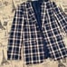 IZOD NWT! Boy'S 408 Navy Blue /Cream Plaid Blazer Size 10R