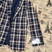 IZOD NWT! Boy'S 408 Navy Blue /Cream Plaid Blazer Size 10R