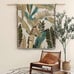 Boho leaves knitted fluffy throw blanket 50 * 60