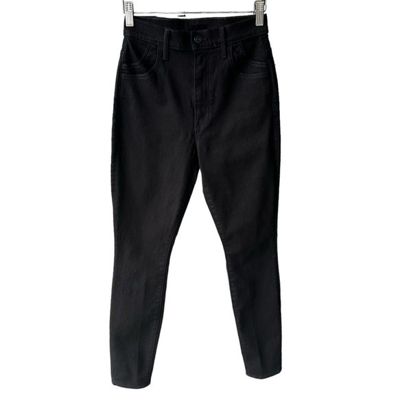Mother Jeans Pants The Stash Swooner Lasting Impression Black Denim Designer 26