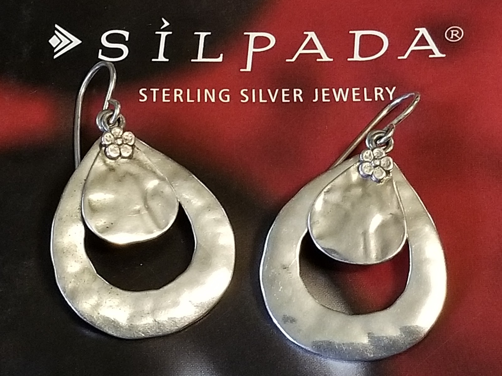 Silpada Sterling Silver Flower Earrings
